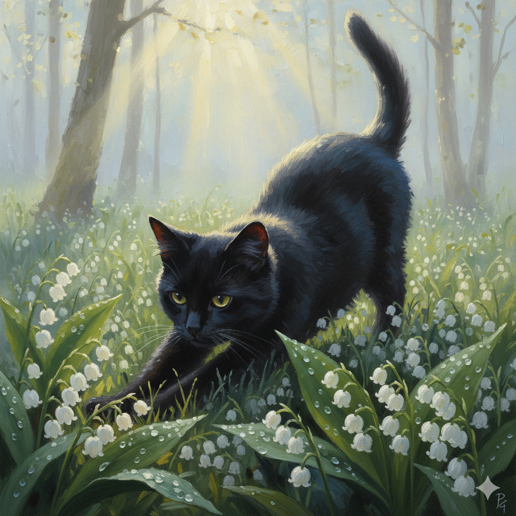 深思貓（黑貓）